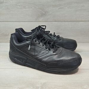 Brooks Addition Waker Men's Leather Black Athletic Shoes Sneakers Sz 13 Medium D